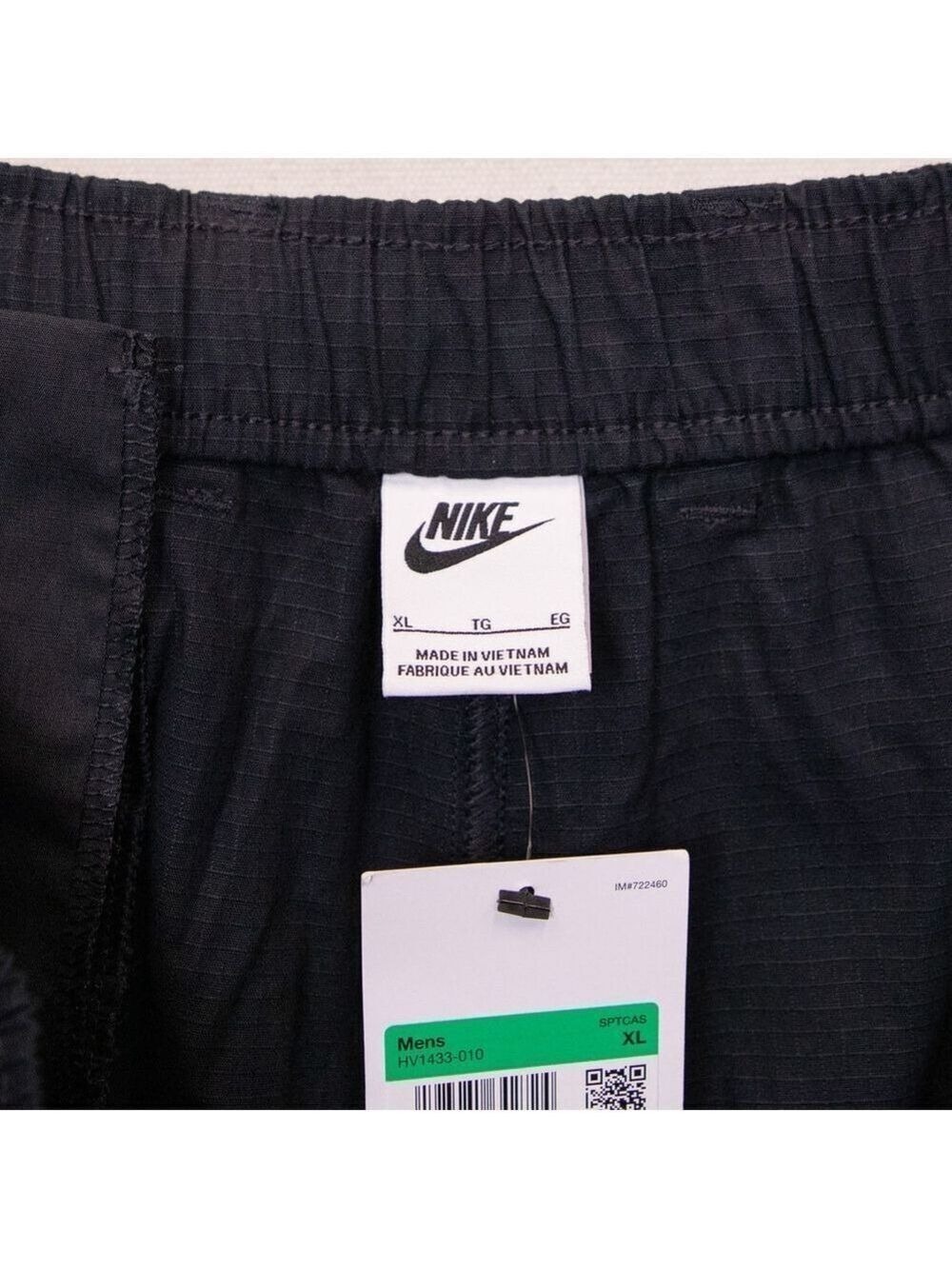 Nike Sportswear Club woven cargo black pull on pants NWT-XL - Picture 4 of 6